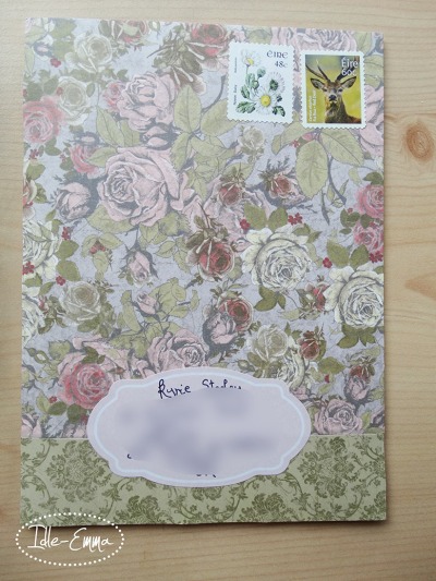 Photo - May 2016 - Outgoing -  Floral Envelope